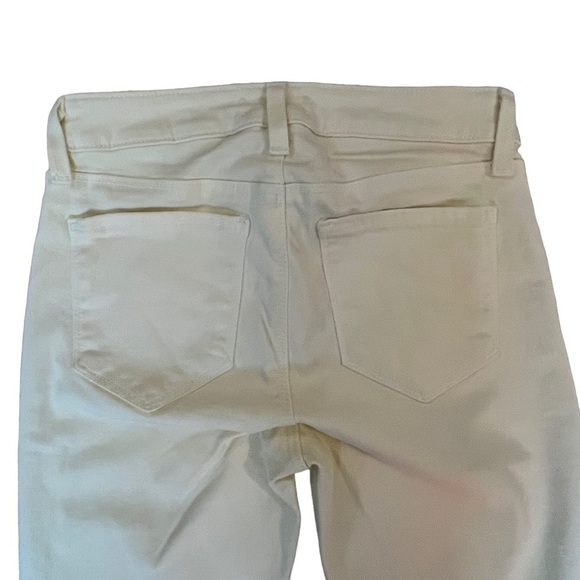 NEW L’AGENCE Mazzy Skinny Mid Rise Jeans Butter Yellow Size 25 - Picture 8 of 10